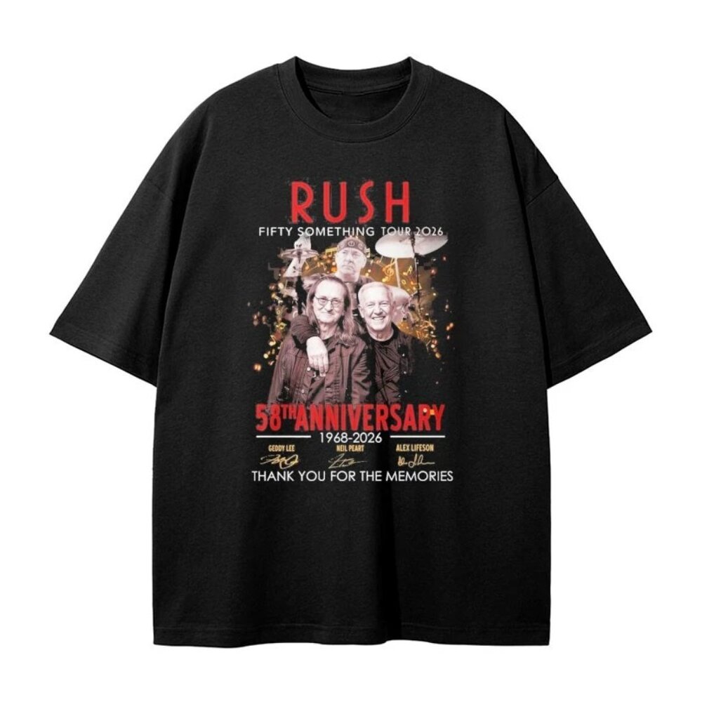 Rush Fifty Something Tour 2025 Celebrating 58th Anniversary Since 1968 166
